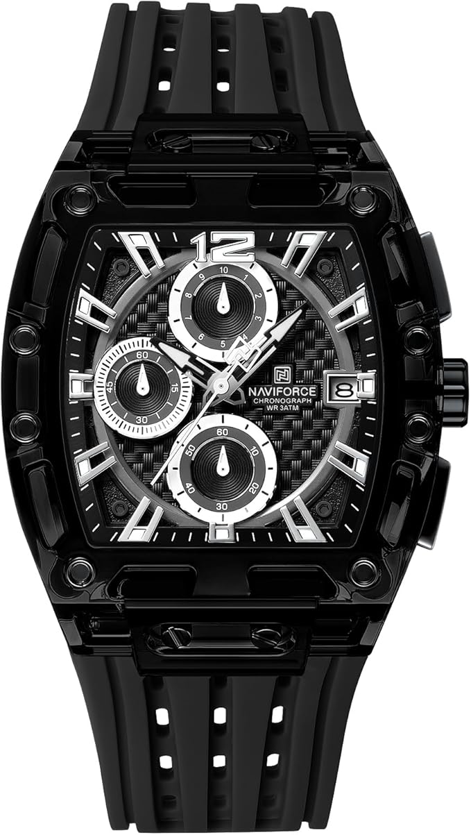 NAVIFORCE NF7105 – Precision in Motion | Chronograph Luminous Waterproof Watch For Men