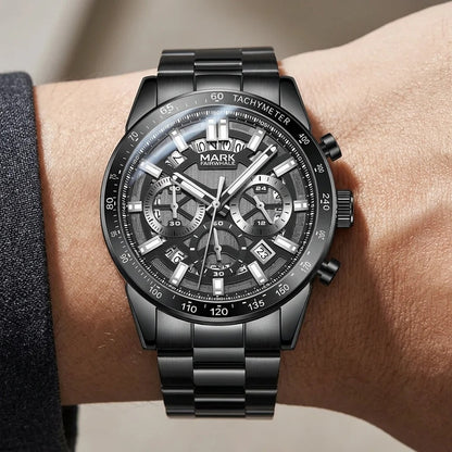 MARK FAIRWHALE  FW5880 – Command the Moment | Waterproof Luminous Chronograph Watch for Men