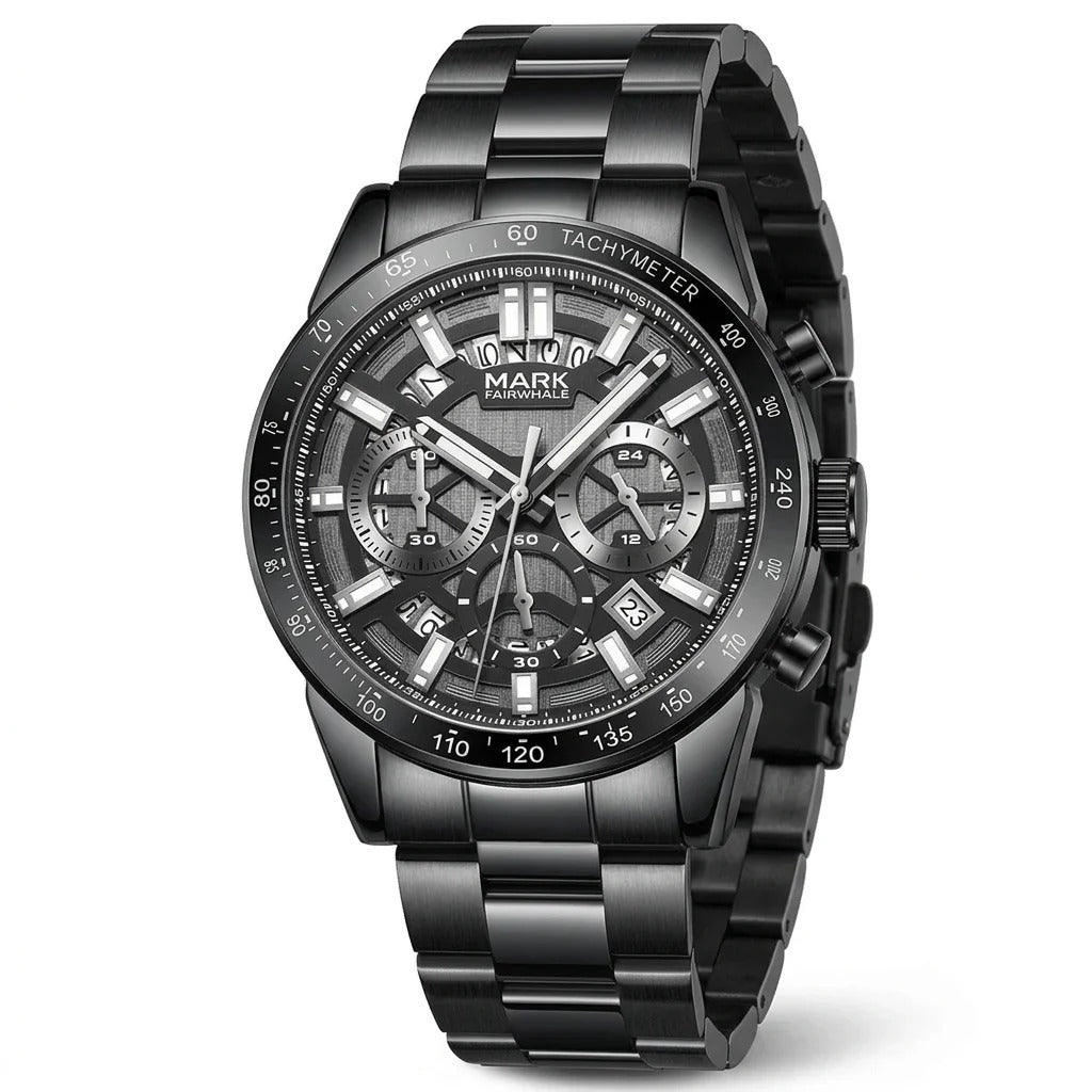 MARK FAIRWHALE  FW5880 – Command the Moment | Waterproof Luminous Chronograph Watch for Men