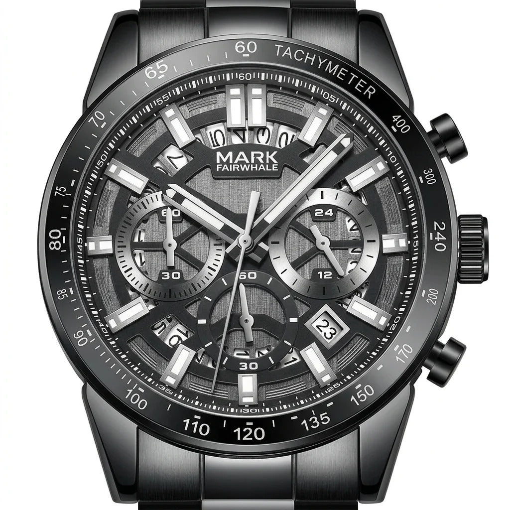 MARK FAIRWHALE  FW5880 – Command the Moment | Waterproof Luminous Chronograph Watch for Men