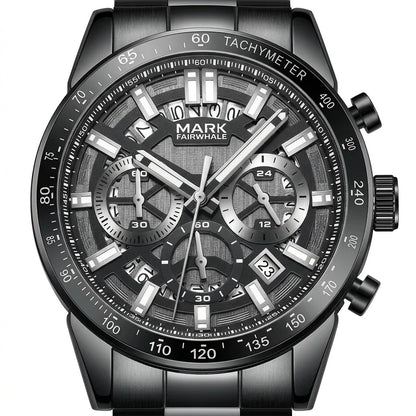 MARK FAIRWHALE  FW5880 – Command the Moment | Waterproof Luminous Chronograph Watch for Men