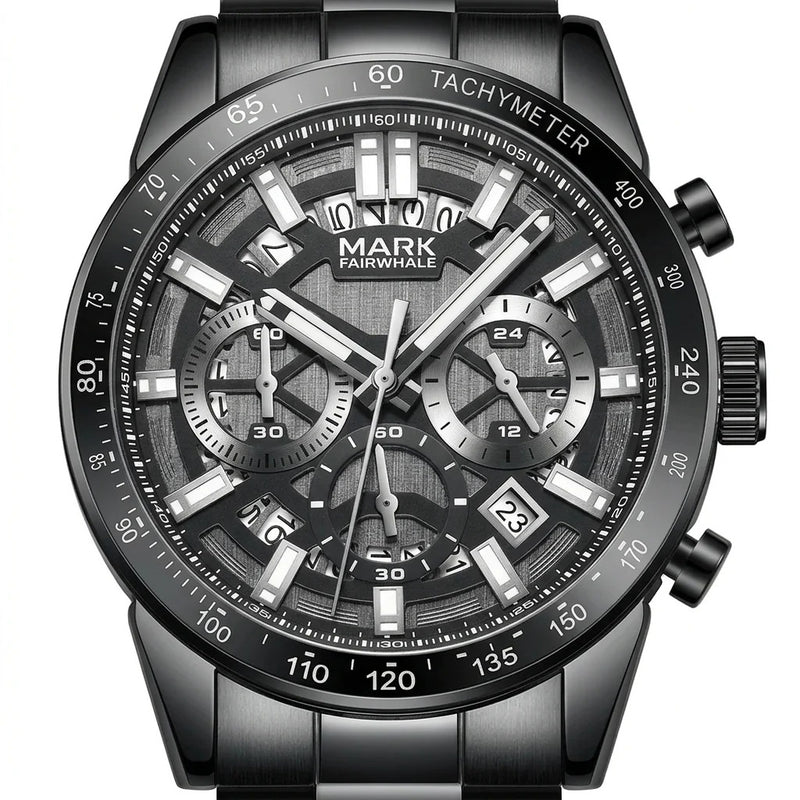 MARK FAIRWHALE  FW5880 – Command the Moment | Waterproof Luminous Chronograph Watch for Men detail view